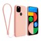 Insten Liquid Silicone Case For Google Pixel 5 (2020) Soft Microfiber Lined Full Body Protective Slim Cover, Pink